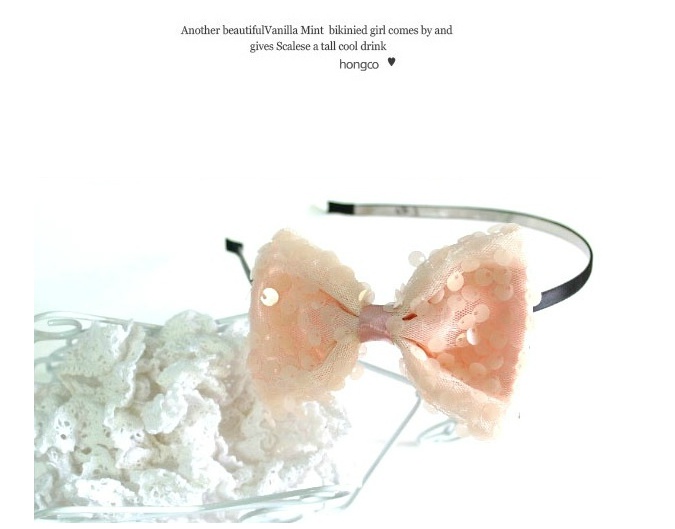 Female pin chiffon &amp spunky hair band Cody Gudi