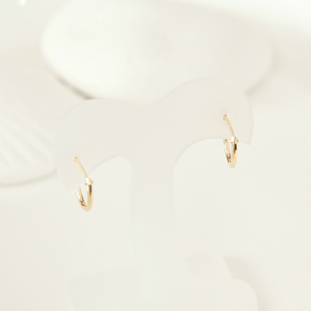 One-touch earrings 14K ring student simple 20 ladi