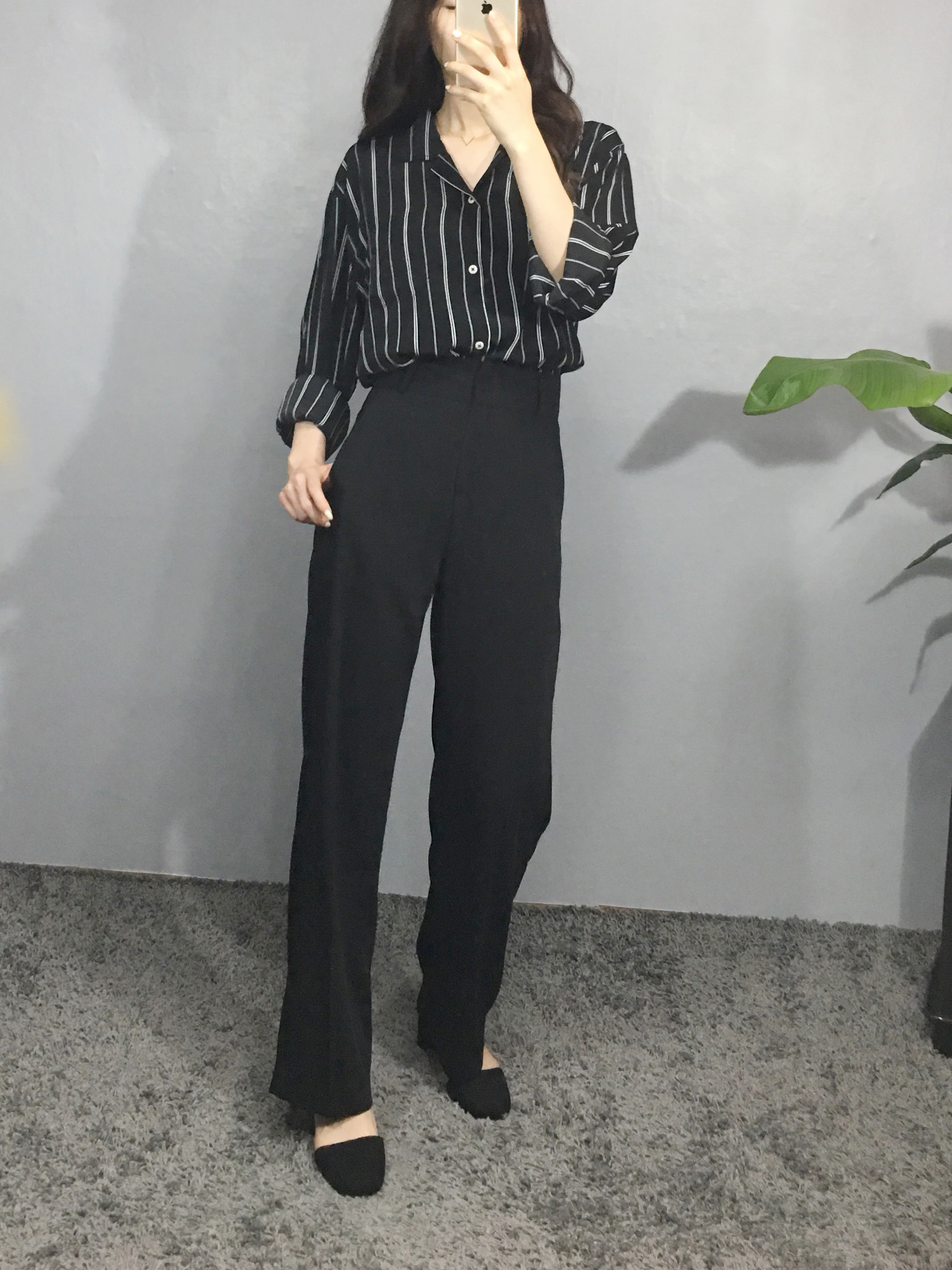 New Women's Pants High Waist Wide Women Slacks 