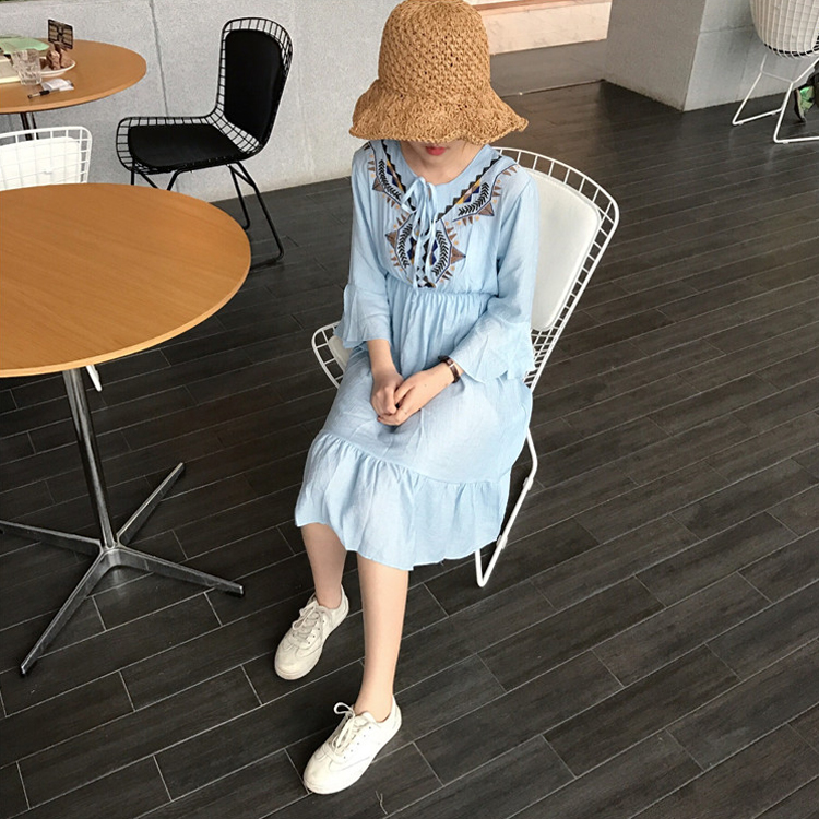 NEW FASHION LADY GIRL DRESS summer embroidered pat