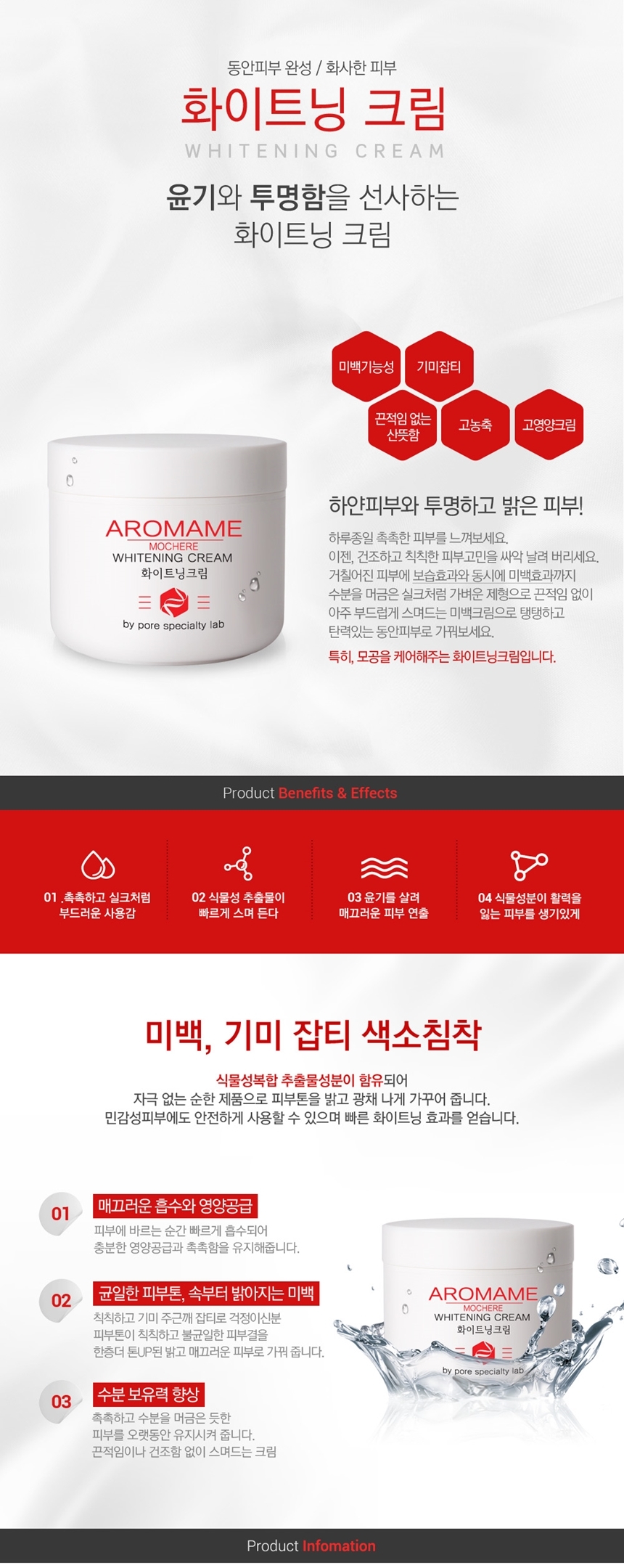 New Event Pore Elasticity Cream 60ml Aromatic Whit