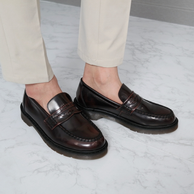 New Men's Dress Shoes High-heeled leather penny