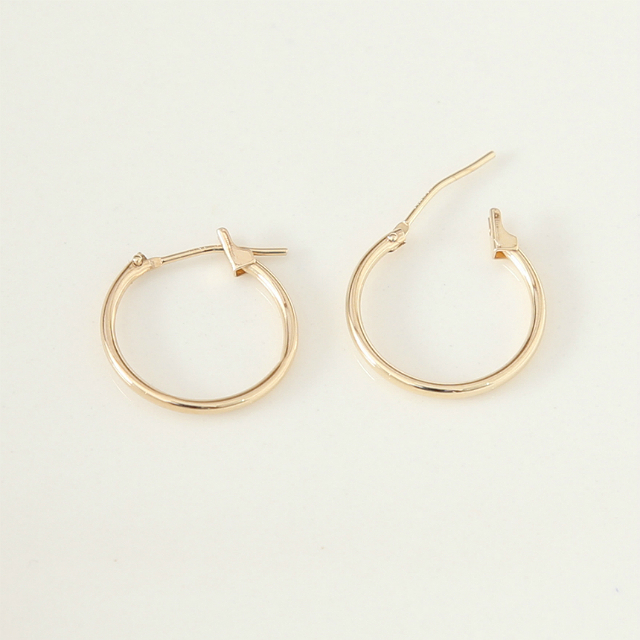 One-touch earrings 14K ring student simple 20 ladi
