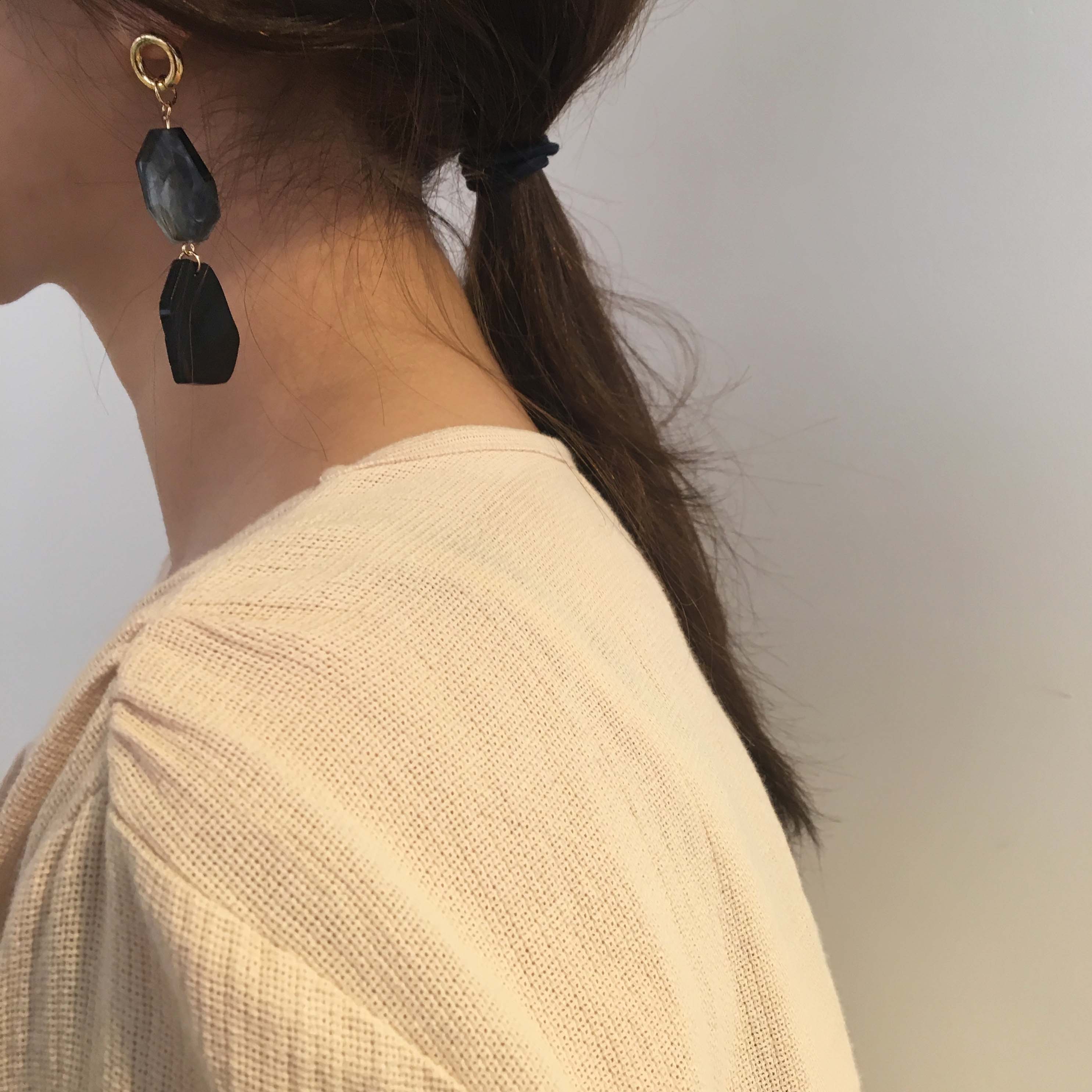 Modern acrylic earrings Didi Unique summer point s