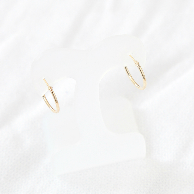 One-touch earrings 14K ring student simple 20 ladi
