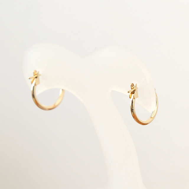 One-touch earrings 14K ring student simple 20 ladi