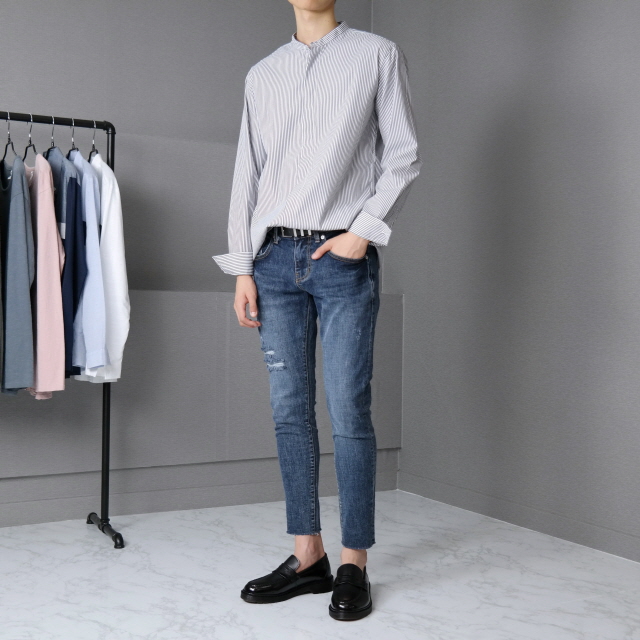 New Men's Dress Shoes High-heeled leather penny