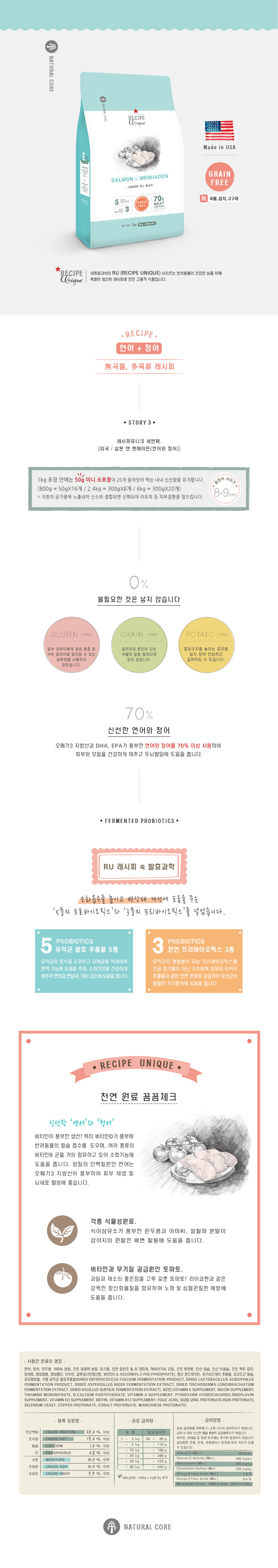 NEW PET DOG FEED Natural core RU feed 6kg grain fr