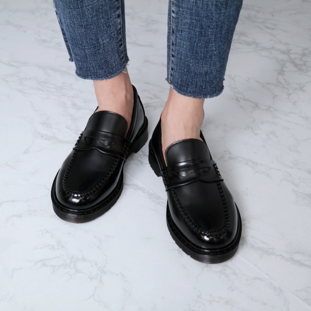 New Men's Dress Shoes High-heeled leather penny