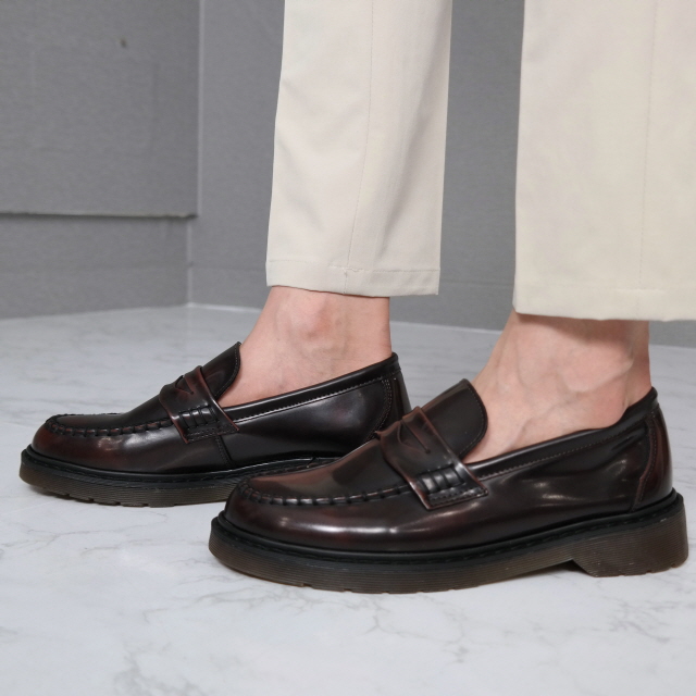 New Men's Dress Shoes High-heeled leather penny