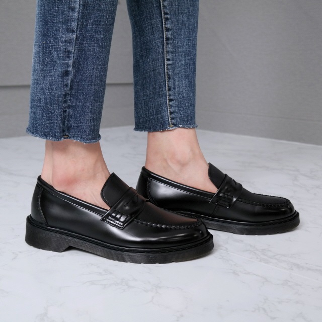 New Men's Dress Shoes High-heeled leather penny