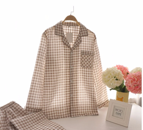 New Winter Check Pajamas Couple Pajamas Banti Part