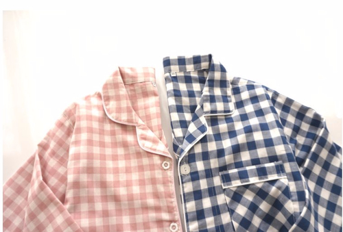 New Winter Check Pajamas Couple Pajamas Banti Part