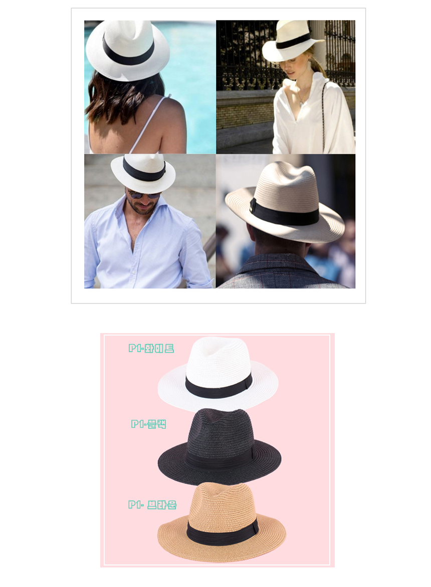 New Women's Hat Panama Hat Summer Fedora Woman 