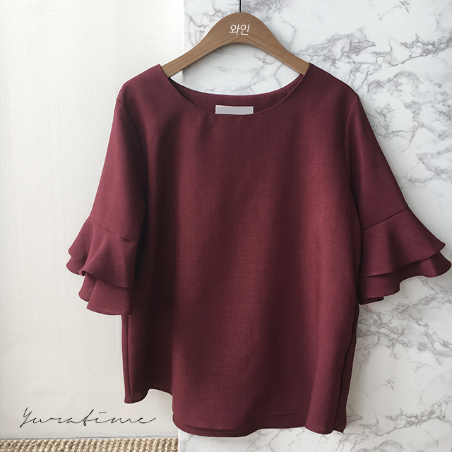 NEW FASHION LADY GIRL Blouse Feminine Frilly Blous