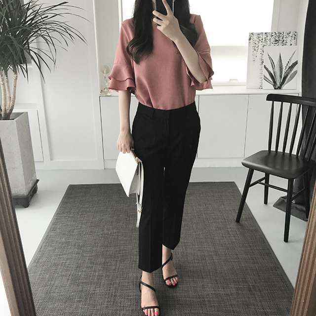 NEW FASHION LADY GIRL Blouse Feminine Frilly Blous