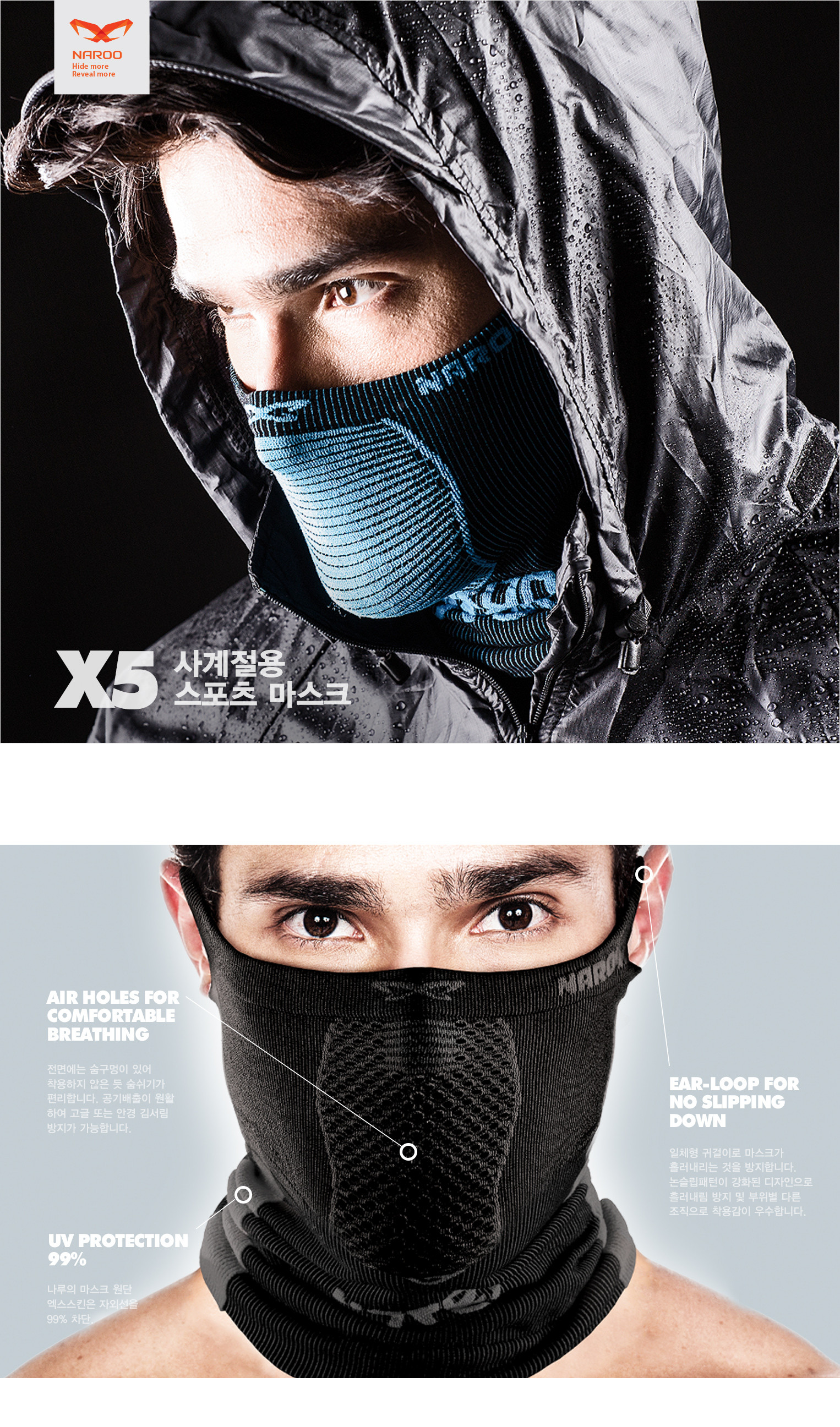 Narus X5 Bike Mask Four Seasons