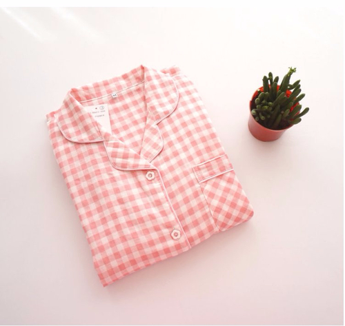 New Winter Check Pajamas Couple Pajamas Banti Part