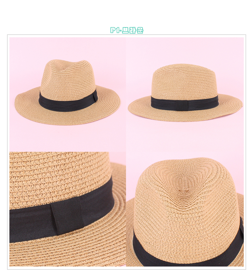 New Women's Hat Panama Hat Summer Fedora Woman 