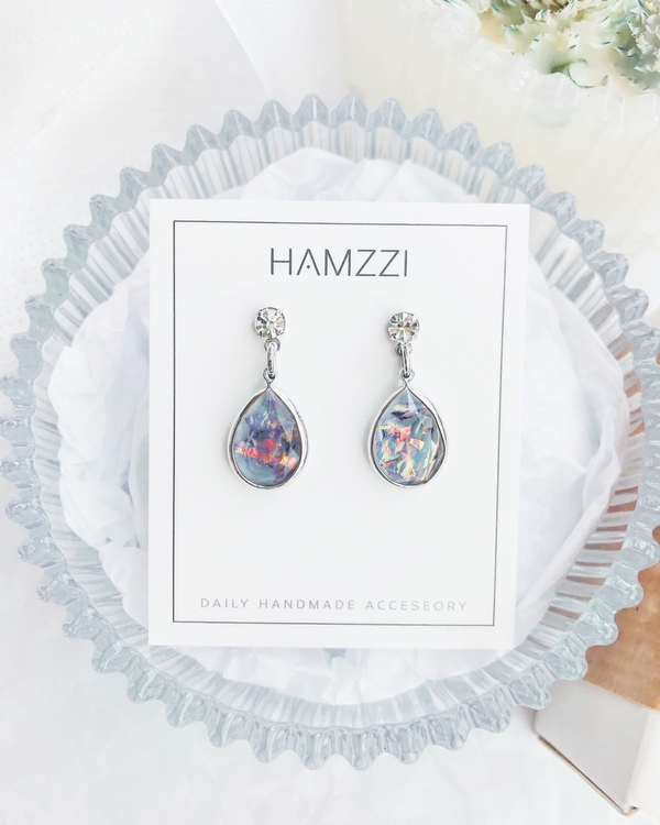 Rainbow Opal Earrings 20 Daylies Silver Earrings