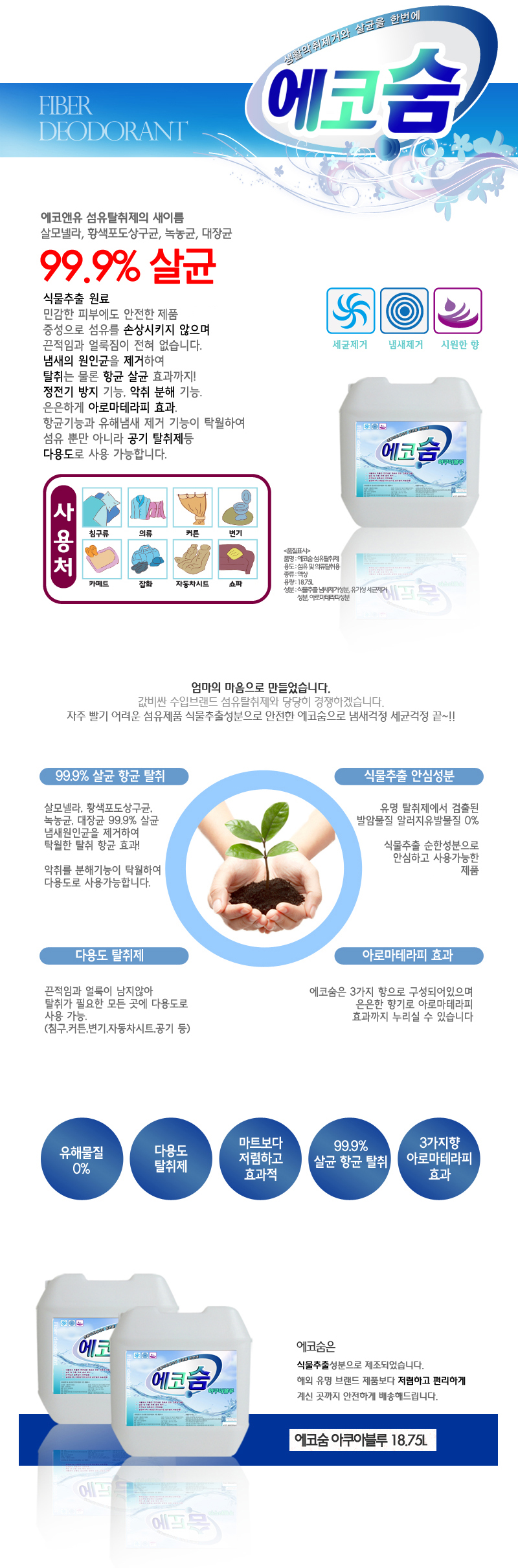 Fiber Perfume Eco-friendly large-capacity fiber de