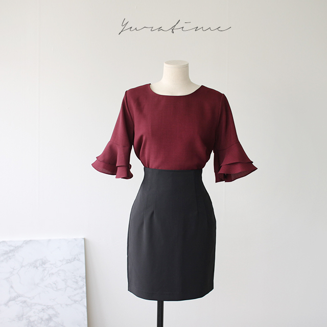 NEW FASHION LADY GIRL Blouse Feminine Frilly Blous