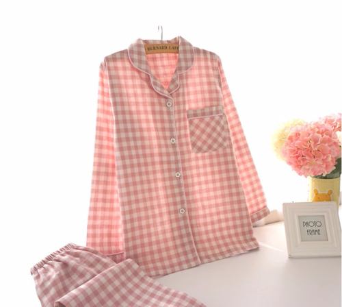 New Winter Check Pajamas Couple Pajamas Banti Part
