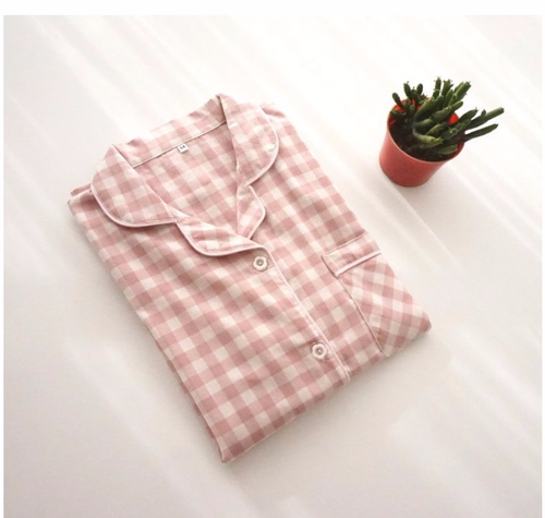 New Winter Check Pajamas Couple Pajamas Banti Part