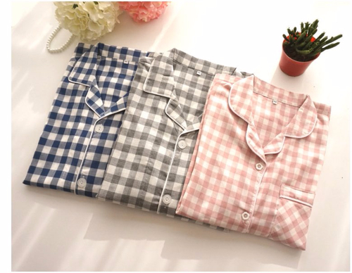 New Winter Check Pajamas Couple Pajamas Banti Part