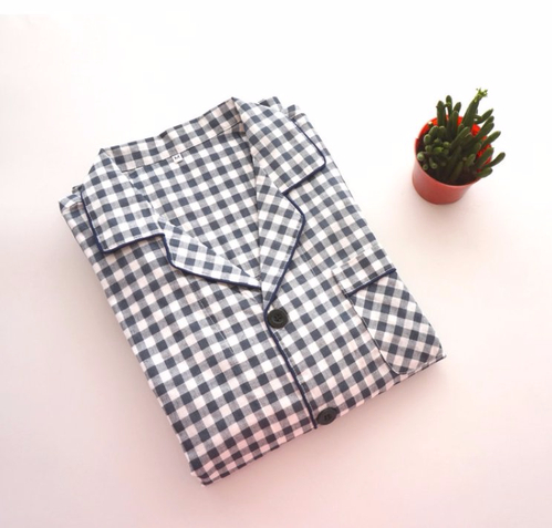 New Winter Check Pajamas Couple Pajamas Banti Part