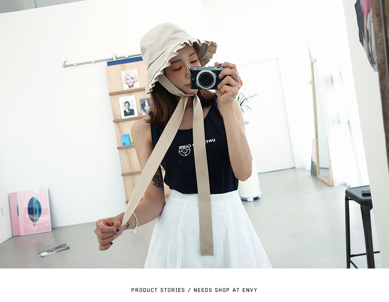 Women Sun Hats Pleat Ribbon Buckets Hat Women's