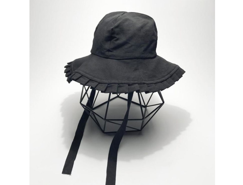 Women Sun Hats Pleat Ribbon Buckets Hat Women's