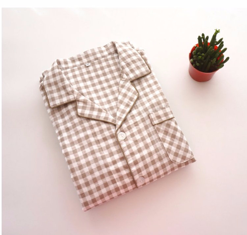 New Winter Check Pajamas Couple Pajamas Banti Part
