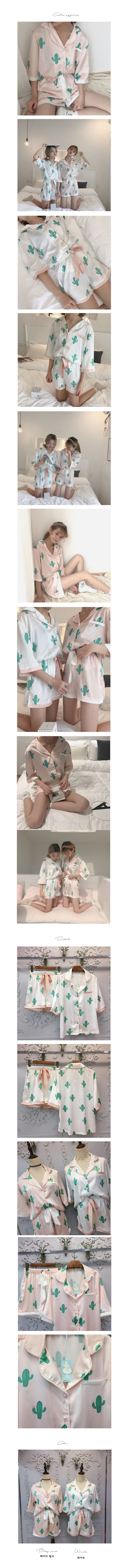 New cactus pajamas set Lovely cute homegrown fashi
