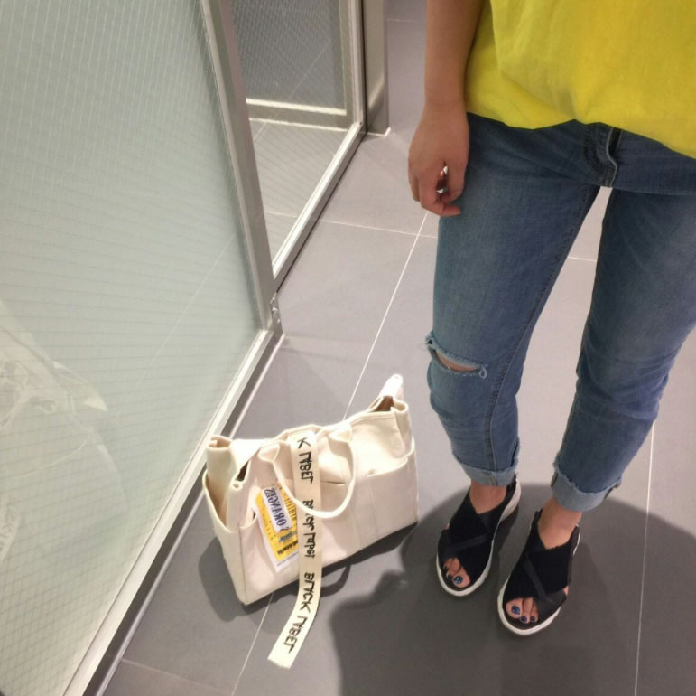 New Women's Bags Black Label Big Back Tote ab C