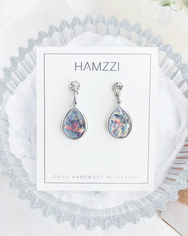 Rainbow Opal Earrings 20 Daylies Silver Earrings