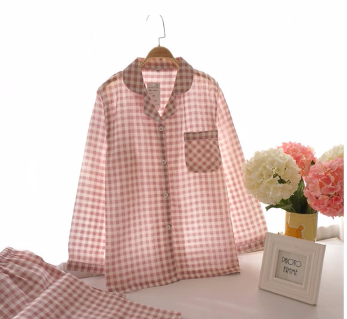 New Winter Check Pajamas Couple Pajamas Banti Part
