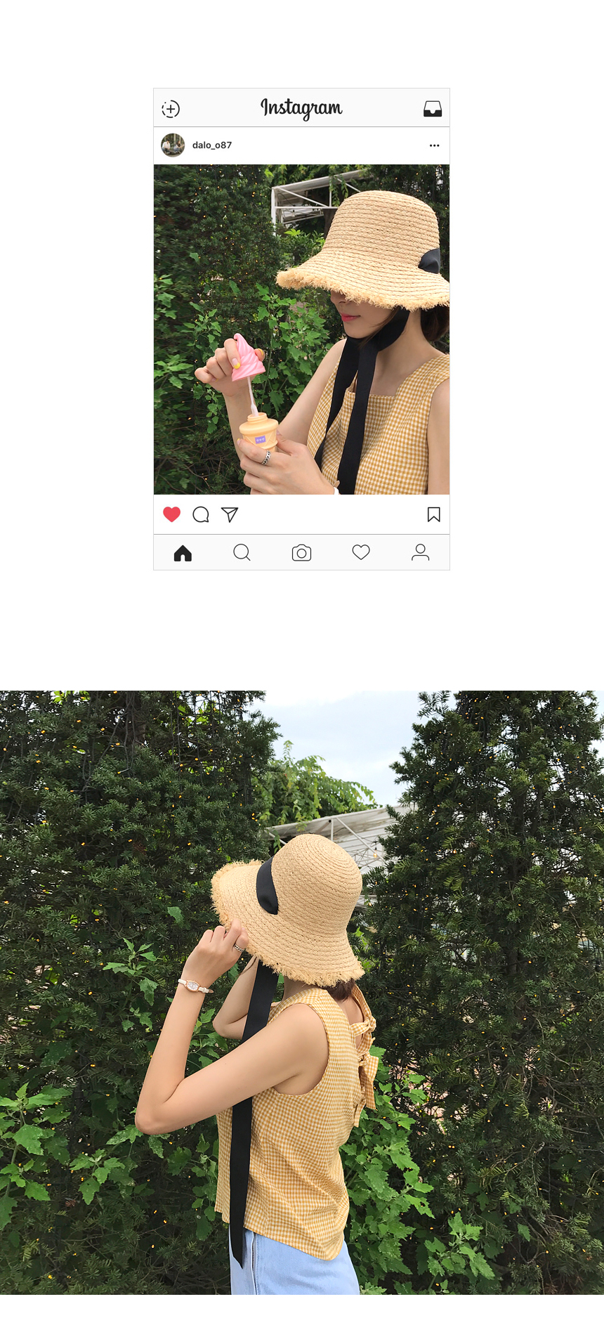 Women Sun Hats A0037 Reason Raffia Hat Hyo-ri's