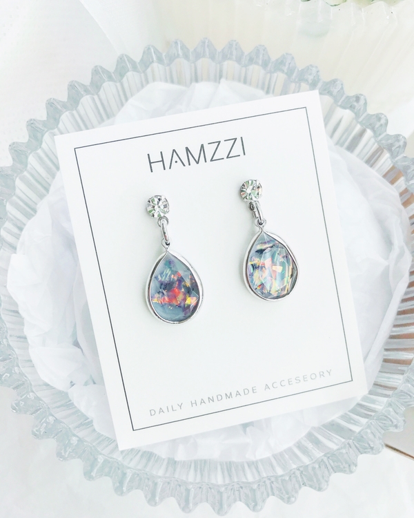 Rainbow Opal Earrings 20 Daylies Silver Earrings