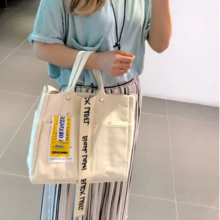 New Women's Bags Black Label Big Back Tote ab C