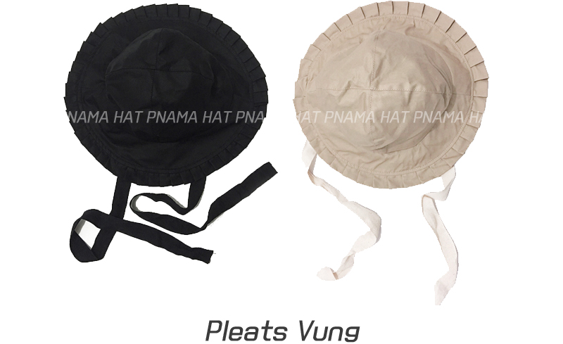 Women Sun Hats Pleat Ribbon Buckets Hat Women's