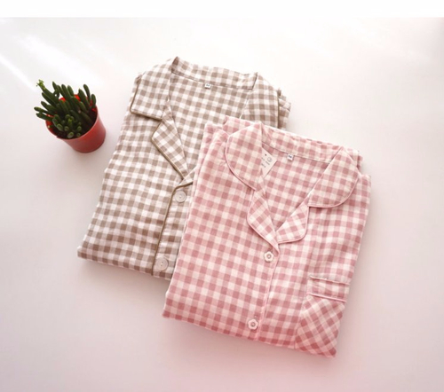 New Winter Check Pajamas Couple Pajamas Banti Part