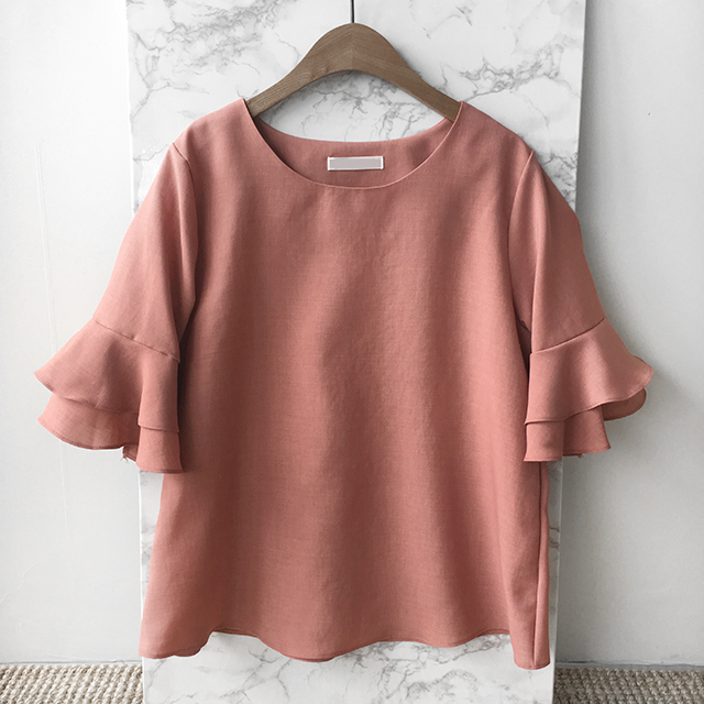 NEW FASHION LADY GIRL Blouse Feminine Frilly Blous