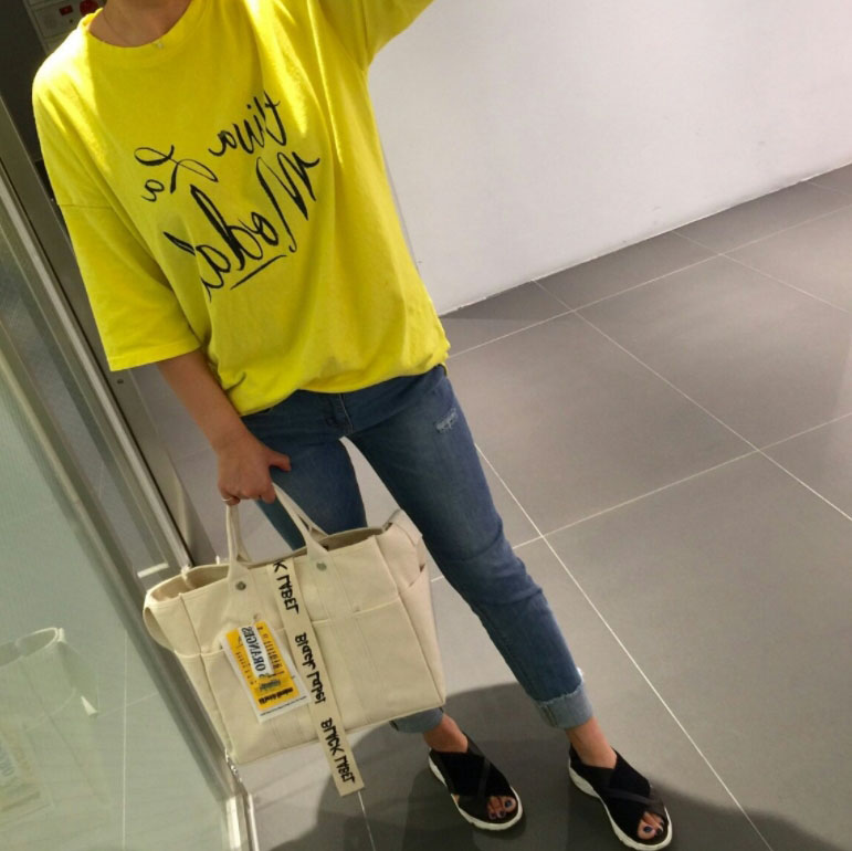 New Women's Bags Black Label Big Back Tote ab C