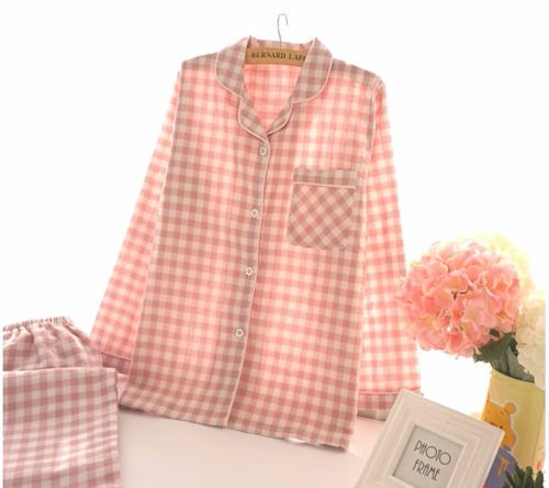 New Winter Check Pajamas Couple Pajamas Banti Part