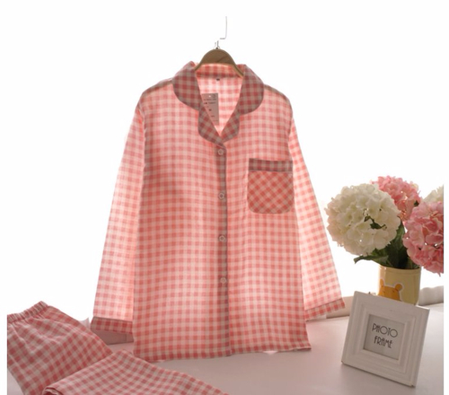 New Winter Check Pajamas Couple Pajamas Banti Part