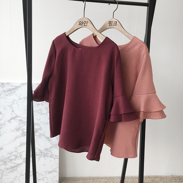 NEW FASHION LADY GIRL Blouse Feminine Frilly Blous