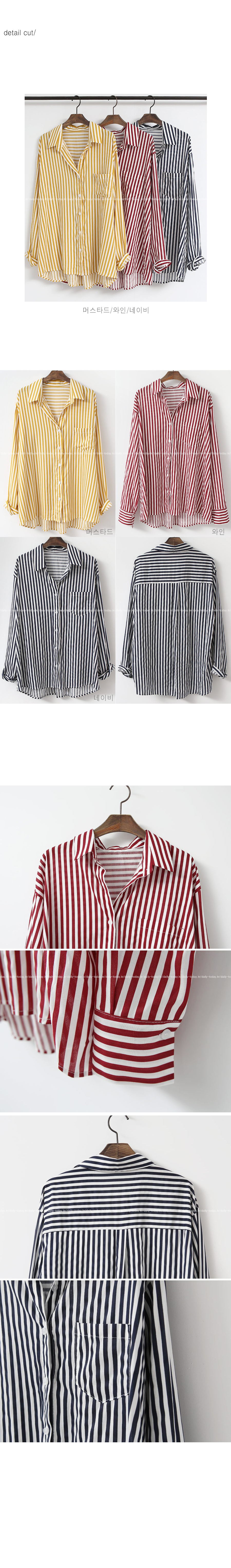 Women's Striped Blouse Shirts Women's Overpo