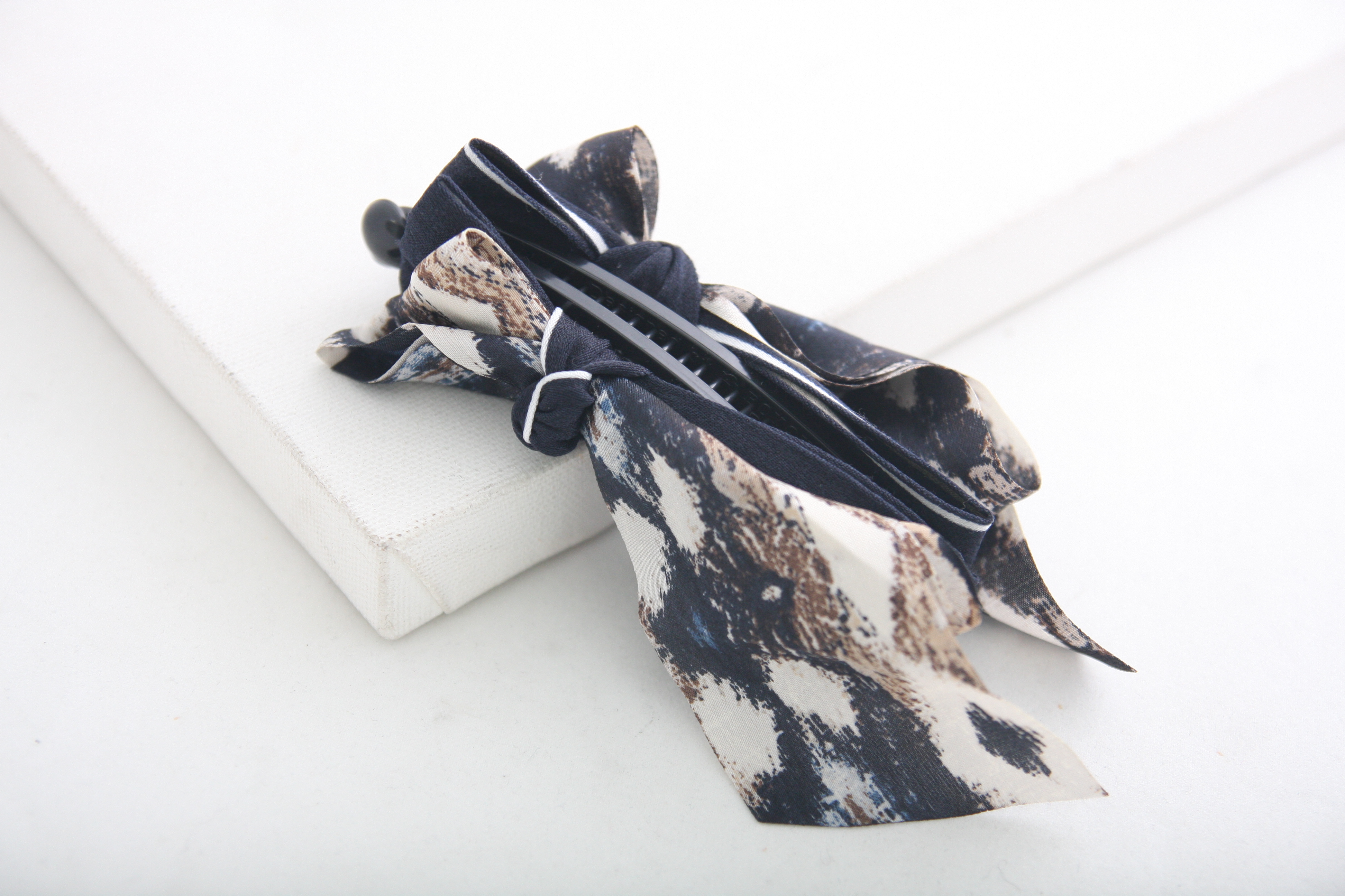New Chiffon Ribbon Banana Pin Hair Clip Pin Wax Pi