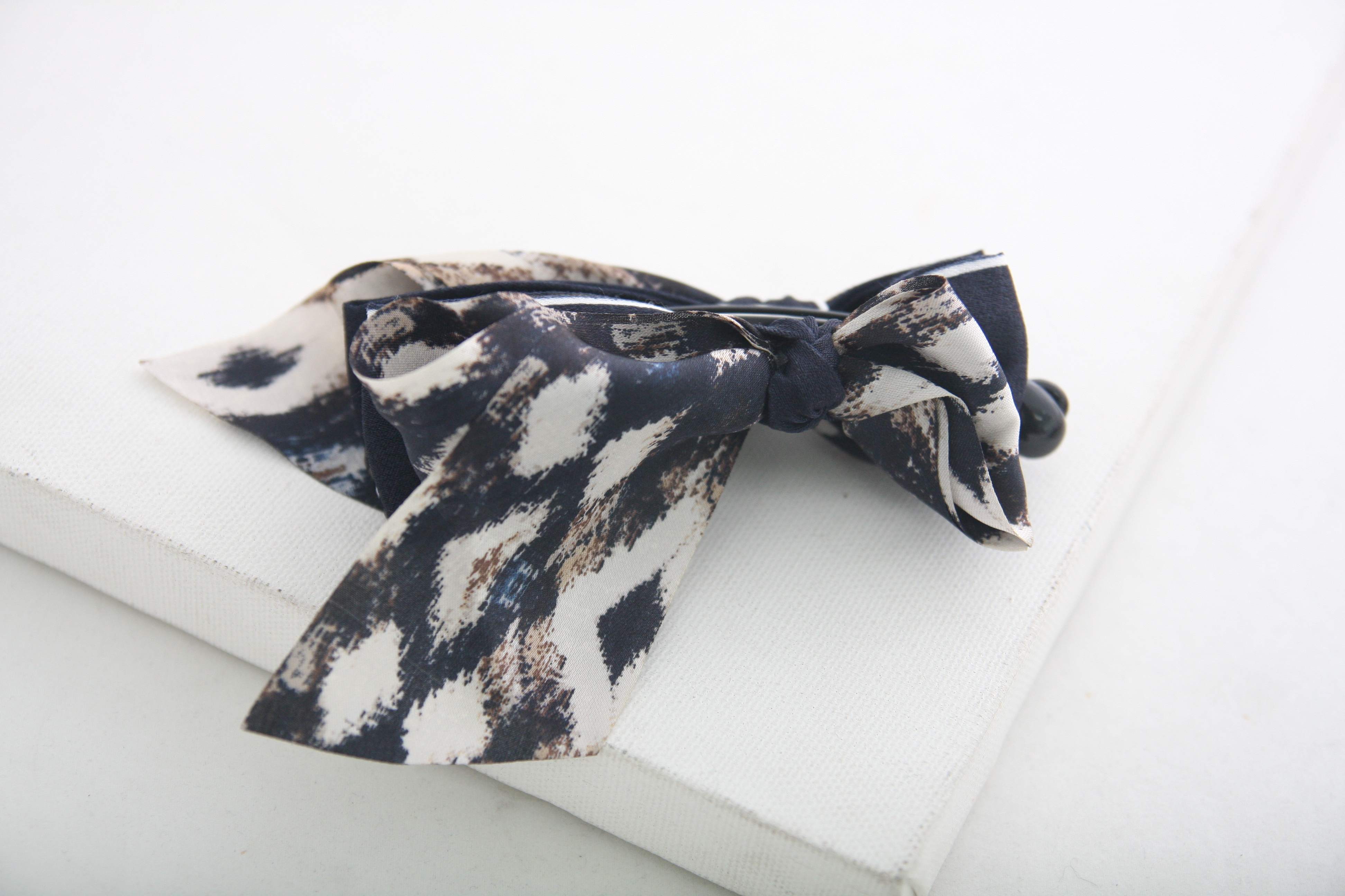 New Chiffon Ribbon Banana Pin Hair Clip Pin Wax Pi